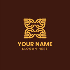 luxury gold boutique logo