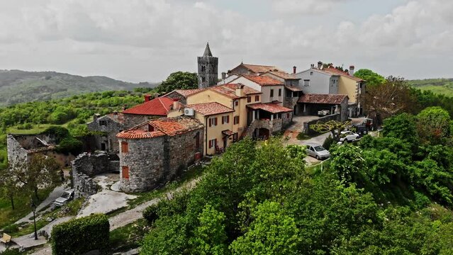 Worlds smallest town Hum in Croatia