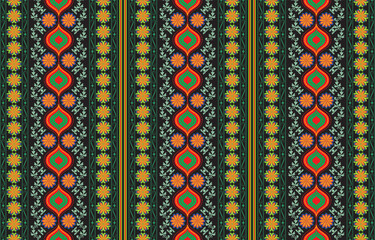 tribal ethnic themes geometric seamless background with a Peruvian american indigenous pattern. Textile print with rich native American tribal themes in an ethnic traditional style. 