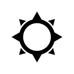 Simple vector illustration of direction compass icon