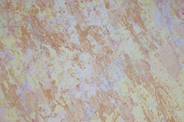 Fondo con texture materica a macchie, dipinta a tempera dai colori pastello; spazio per testo