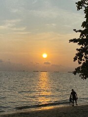 Sunsets over the sea