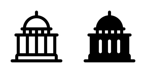 Editable government, capitol, political building vector icon. Part of a big icon set family. Perfect for web and app interfaces, presentations, infographics, etc