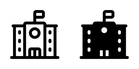 Editable school, college, campus vector icon. Part of a big icon set family. Perfect for web and app interfaces, presentations, infographics, etc