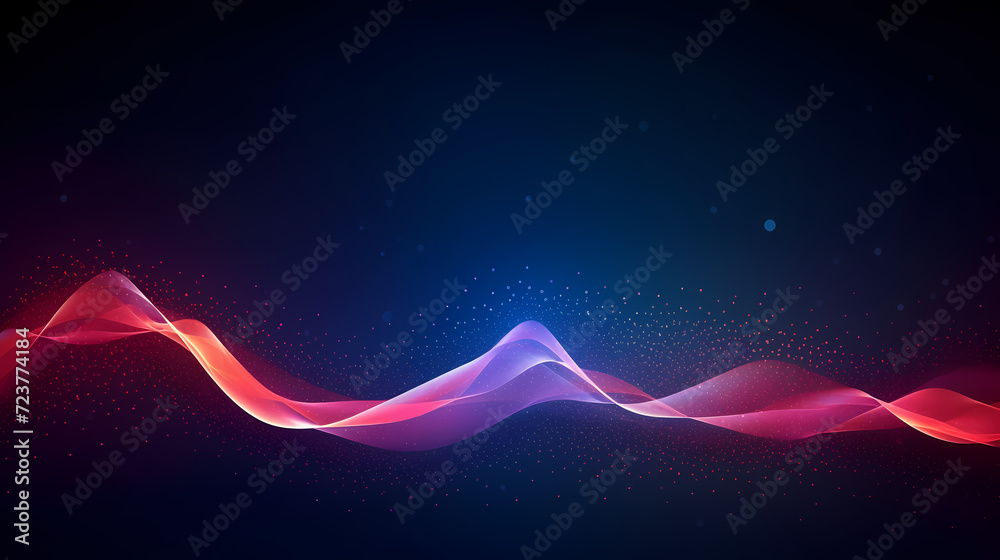 Wall mural abstract background of future network technology and network connections