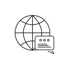 Speaking icon set. Communication icons collection. Containing discussion, speech bubble, talking and consultation. Speak icons Pixel perfect. Mobile, message, support, ....