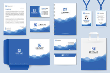 vector business stationery mockup collection template perfect for presentations vector