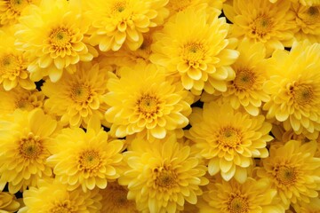 colorful floral background yellow chrysanthemums