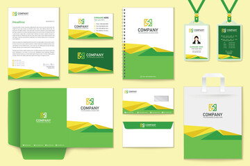 vector business stationery mockup collection template perfect for presentations vector