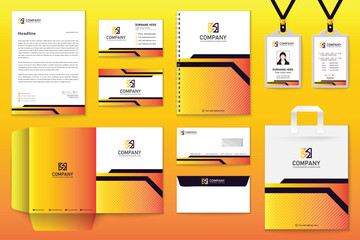 vector business stationery mockup collection template perfect for presentations vector