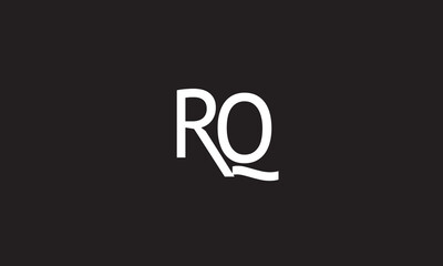  RQ, QR, R, Q Abstract Letters Logo Monogram