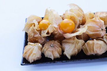 Fresh cape gooseberry. Delicious tropical fruit