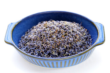 Dried lavender buds for brewing a herbal tea