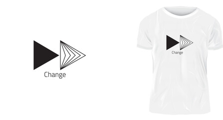 t-shirt design template, iconic change