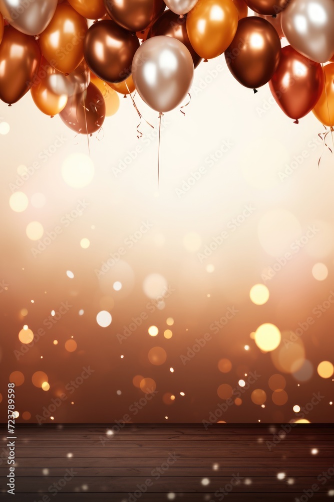 Aufkleber colorful balloons floating in the air. perfect for celebrations and adding a festive touch to any oc