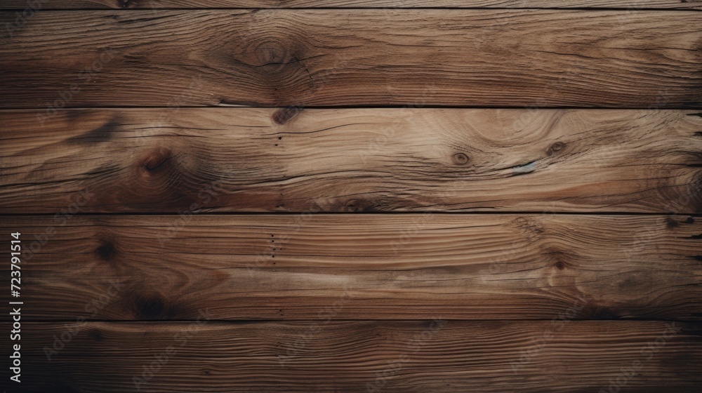 Poster close up view of a wooden wall, showcasing the texture and detail of the wood. suitable for various 