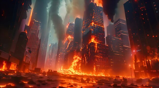 City Burning Apocalypse