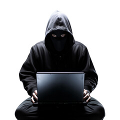 Person in Black Hoodie Sitting With Laptop