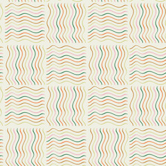 Vector Colorful pattern with hand drawn stripes Abstract background Great for wallpaper backgrounds