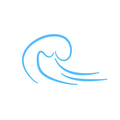 Wave Sea Doodle Icon
