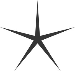 vector shape. abstract design spark sign. black and white silhouette