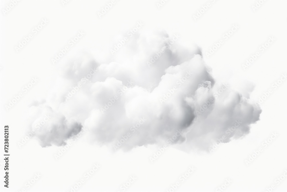 Aufkleber A serene image of a white cloud peacefully floating in the sky. Suitable for various projects and designs