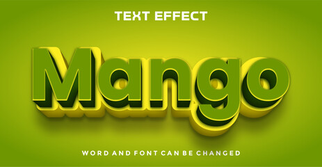 Mango editable text effect