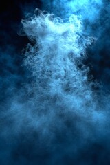 Fototapeta premium Blue smoke rising from the bottom