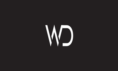 WD, DW, W, D Abstract Letters Logo Monogram	