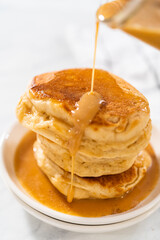 Eggnog pancakes