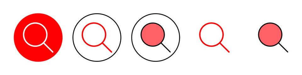 Search icon set illustration. search magnifying glass sign and symbol