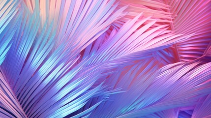 A close up view of a bunch of palm leaves. Perfect for tropical and nature-themed designs