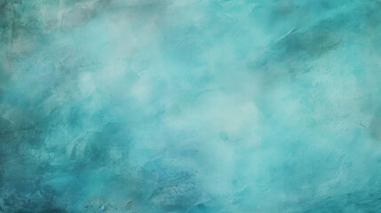 Fototapeta premium Old grunge wall texture in turquoise color