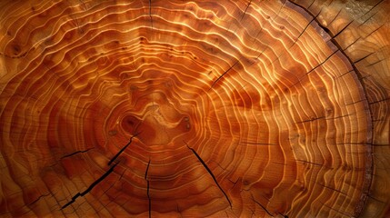 Growth rings of a tree trunk - obrazy, fototapety, plakaty