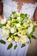Bukiet kwiatów panny młodej Bright wedding bouquet