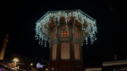 Charming Sebilj Bascarsija Welcomes the New Year with Frosty Elegance