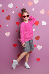 fashionable child girl