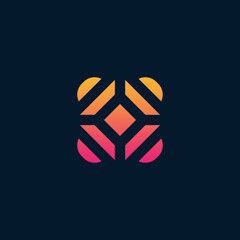 Abstract letter C modern logo design template