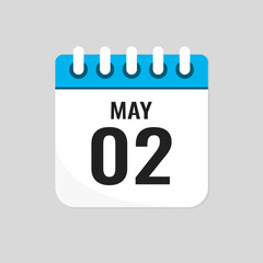 Icon page calendar day - 2 May