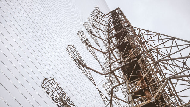 military secret object antenna radar Doug in Chernobyl Ukraine