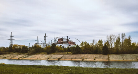 Chernobyl nuclear power plant after the accident