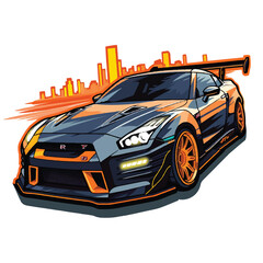 Street Racing Sticker Design Ultra