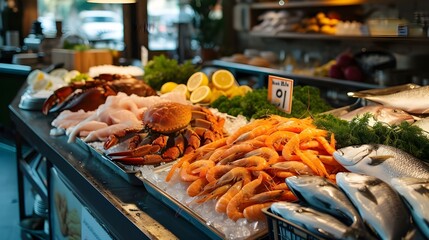 seafood at the market