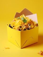 box of yellow rice