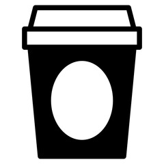 Coffee cup icon. Coffee paper cup icon