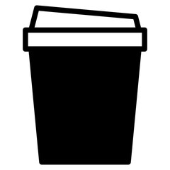 Coffee cup icon. Coffee paper cup icon