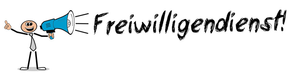 Obraz premium Freiwilligendienst!