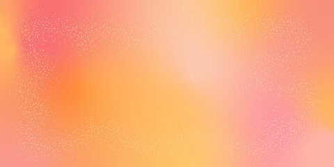 Vector  with copy space colored blurred gradient light noise. Bright yellow, orange, peach color