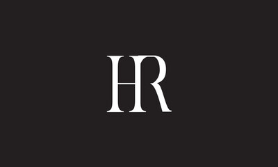 HR, RH, R , H , Abstract Letters Logo Monogram	