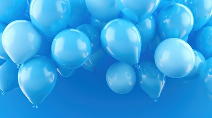 blue balloons background